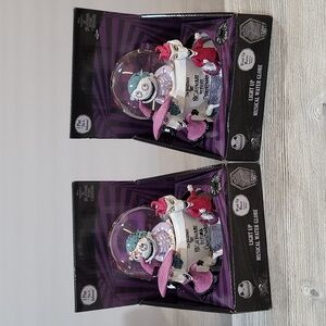 Two, NWT, Nightmare Before Christmas, musical snow globes, push button light up
